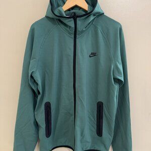 Nike Tech Lightweight Knit Full-Zip Hoodie Green Men Size M FD4501-361 $125 NEW